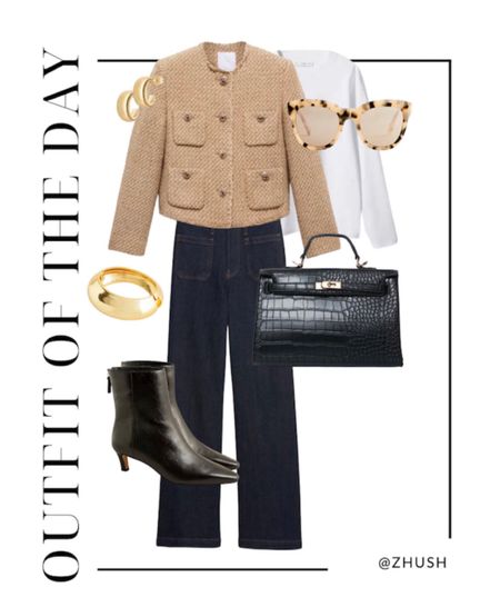 Chicest outfit idea elevated jeans and boots winter outfit 

#LTKfindsunder100 #LTKsalealert #LTKitbag
