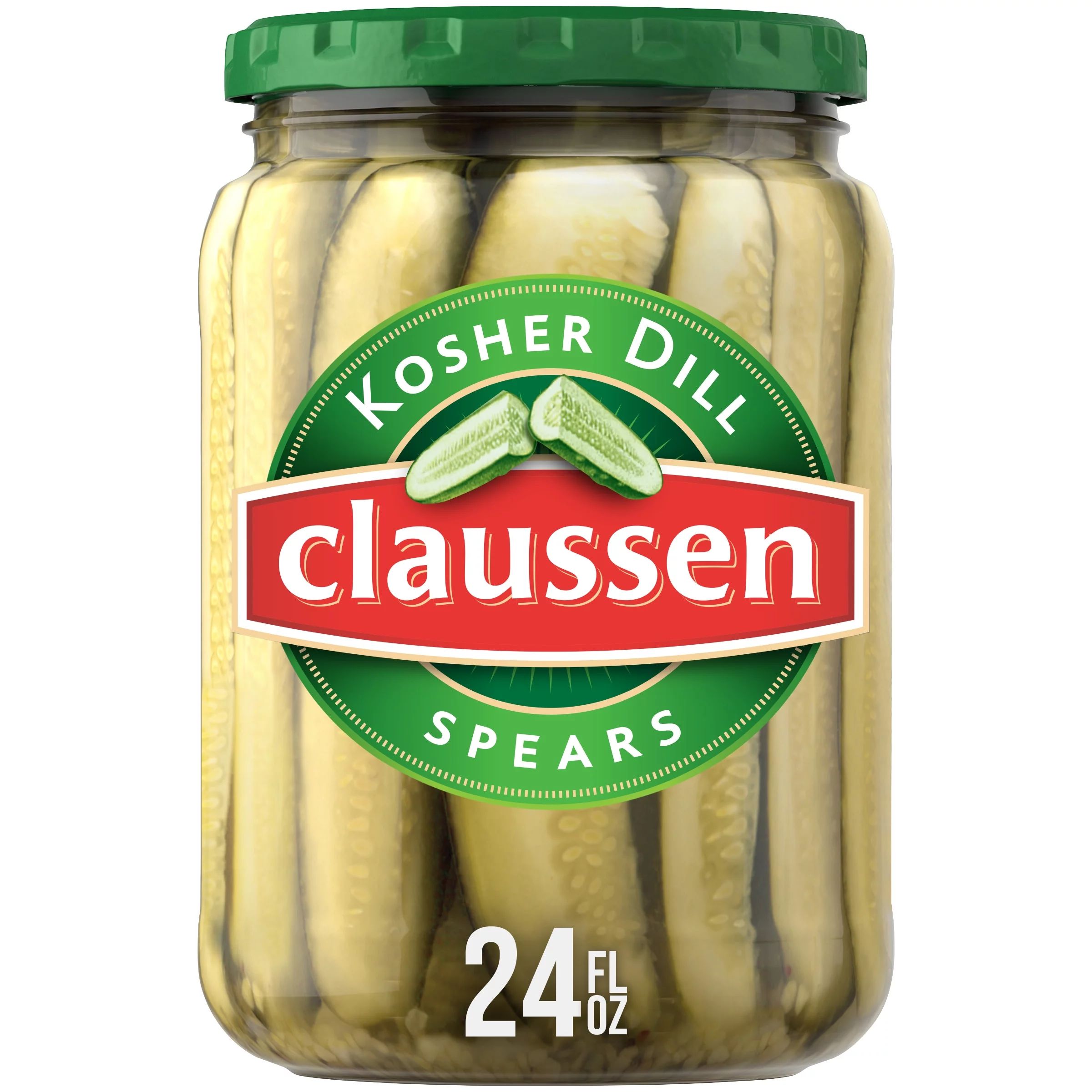 Claussen Kosher Dill Pickle Spears, 24 fl. oz. Jar | Walmart (US)