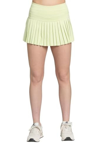 GOLD HINGE Pleated Tennis Skirt Light Green Size L | Amazon (US)