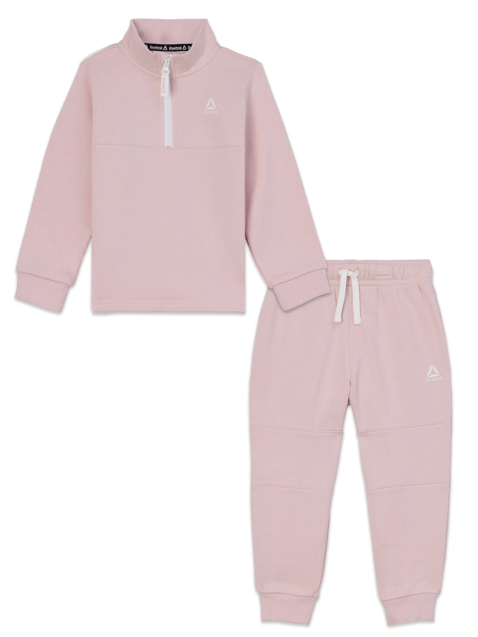 Reebok Toddler Unisex Half Zip Pullover and Jogger Set, 2 Piece, Sizes 12M-5T | Walmart (US)
