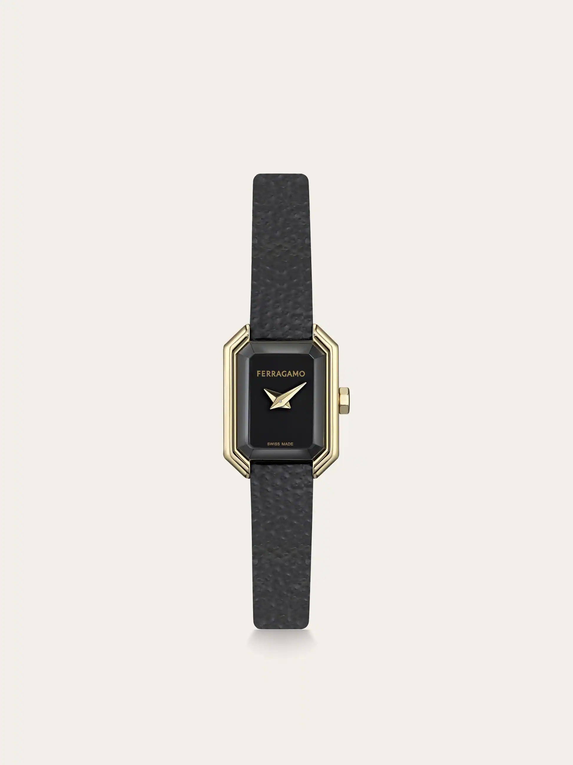 Ferragamo Women Ferragamo Crystal Petite Watch Black | Ferragamo