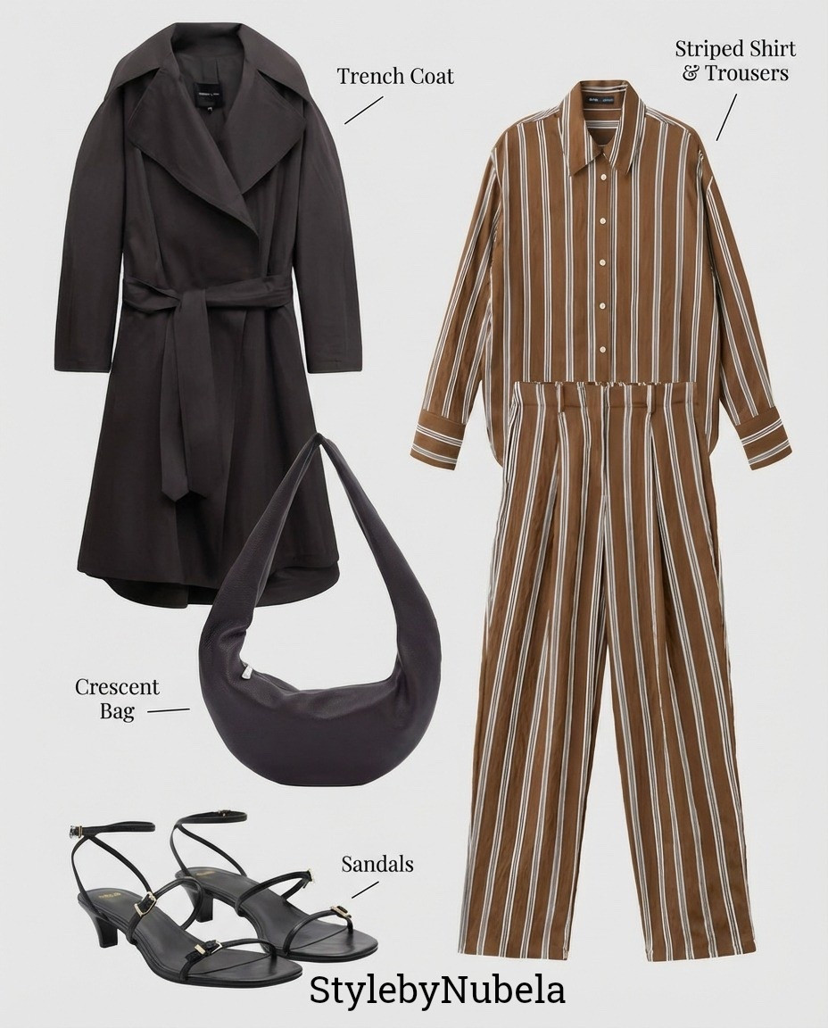 Everyday Casual Stripe Set Pant, Tremch Coat, Crescent bag, Sandal

#LTKPlusSize #LTKTall
#LTKPetite #LTKBump
#LTKmomlife #LTKOver40
#LTKMidsize #LTKvlog
#LTKgrwm #LTKootd
#LTKdayinmylife
#LTKSaleAlert

everyday spring outfits women, casual spring outfit ideas, effortless spring style, pastel spring fashion, comfortable spring outfits, Pinterest spring outfits

#SpringOutfit #EverydayStyle #EffortlessChic #CasualChic #TimelessFashion #ModernWomenStyle #PinterestFashion #LTKStyle


#LTKSpringSale