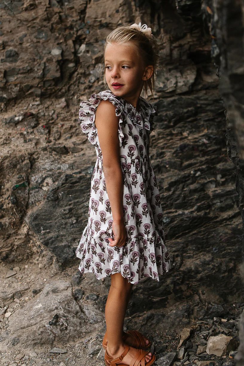 Mini Marjorie Dress in Block Print - FINAL SALE | Ivy City Co