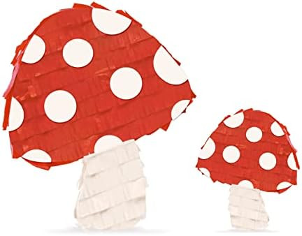 Amazon.com: NICROLANDEE 3D Mushroom Shaped Pinata for Birthday, Fairy Party, Alice in Wonderland,... | Amazon (US)
