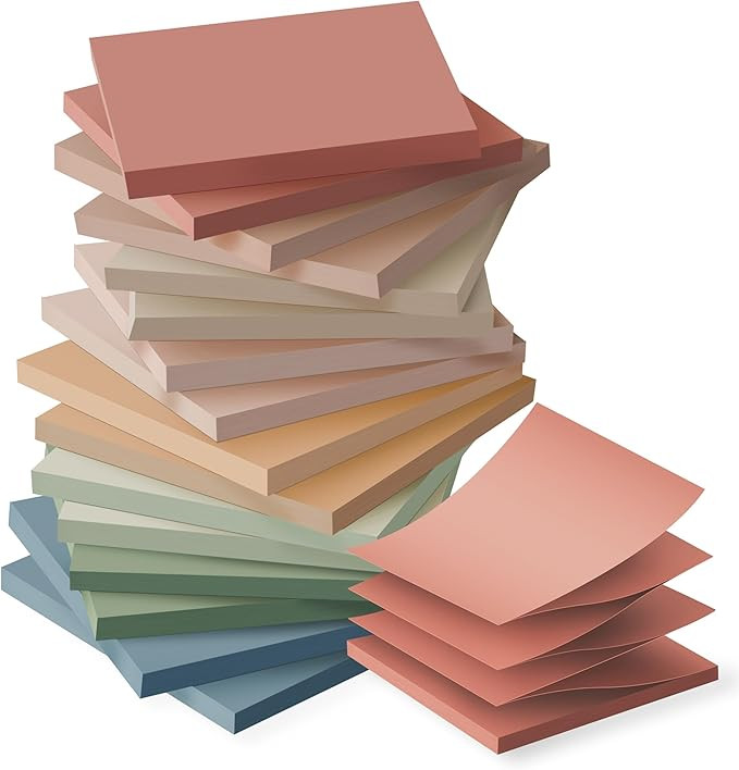 (16 Pack) Pop Up Sticky Notes 3x3 in Post Accordion Stickies Super Sticking Power Memo Pads Vinta... | Amazon (US)