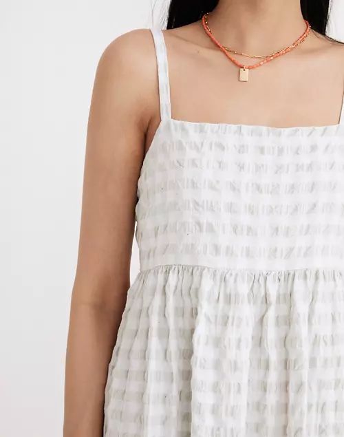 Summertime Cami Midi Dress in Seersucker Gingham | Madewell