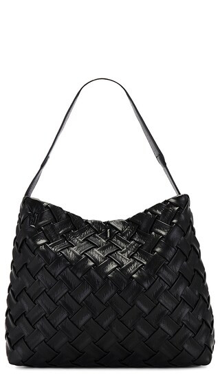 Woven Hobo Shoulder Bag in Black | Revolve Clothing (Global)