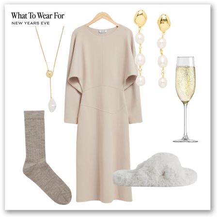 New Year’s Eve cosy outfit✨

& other stories, knitted dress, slippers, neutrals, high street 

#LTKeurope #LTKparties #LTKSeasonal