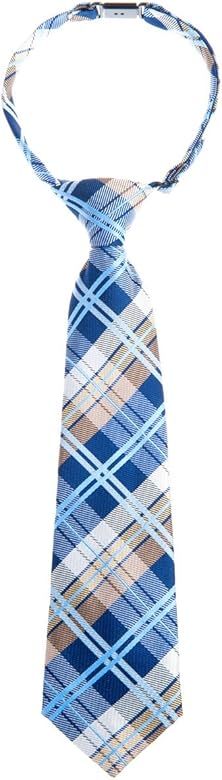 Retreez Elegant Tartan Plaid Check Woven Microfiber Pre-tied Boy's Tie | Amazon (US)