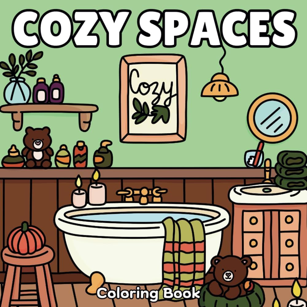 Cozy Spaces: Coloring Book for Adults and Teens, Cozy Designs of Hygge Inspired Rooms, Spaces, Co... | Amazon (US)