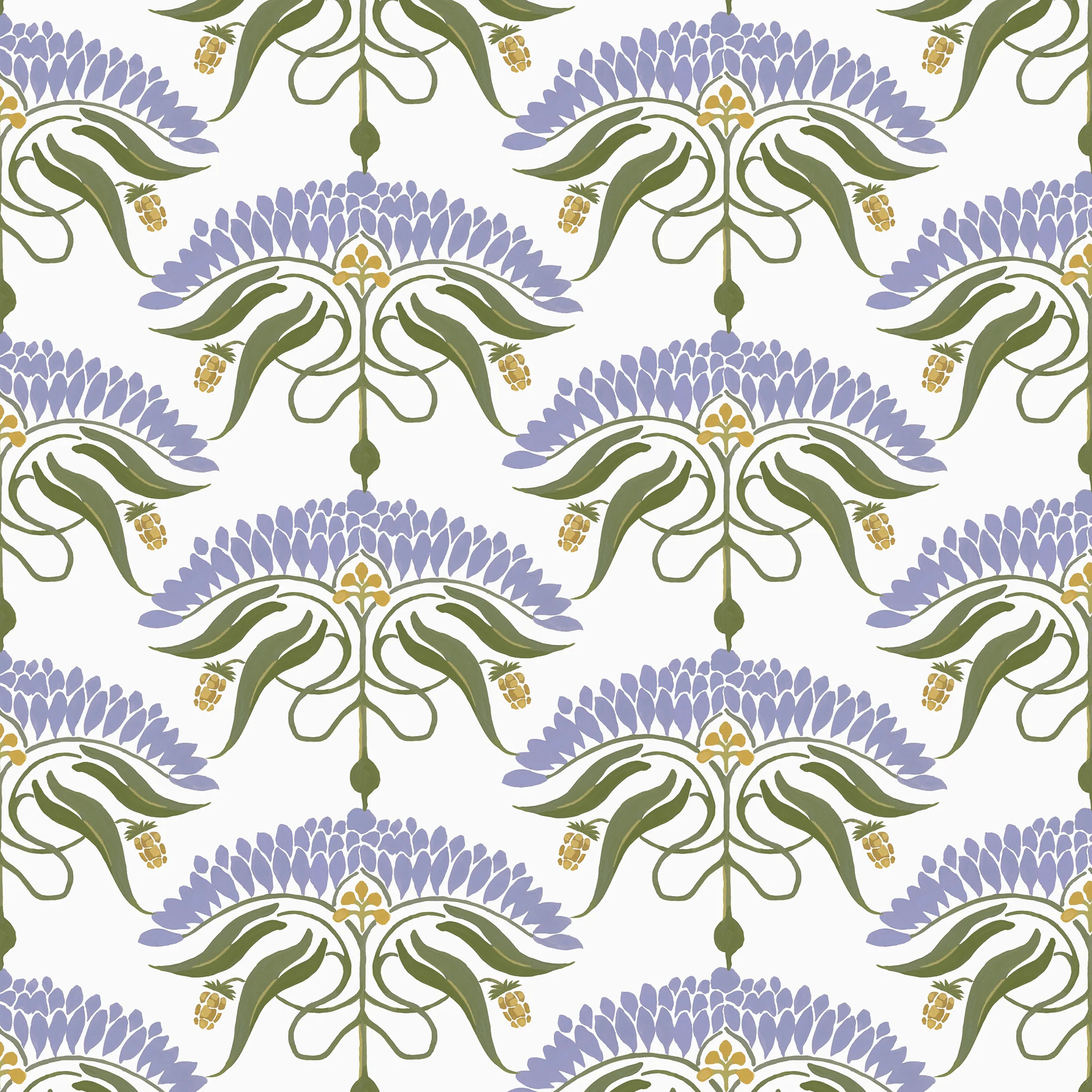 Fleur de Rêve - Lavender Floral Wallpaper | Mitchell Black