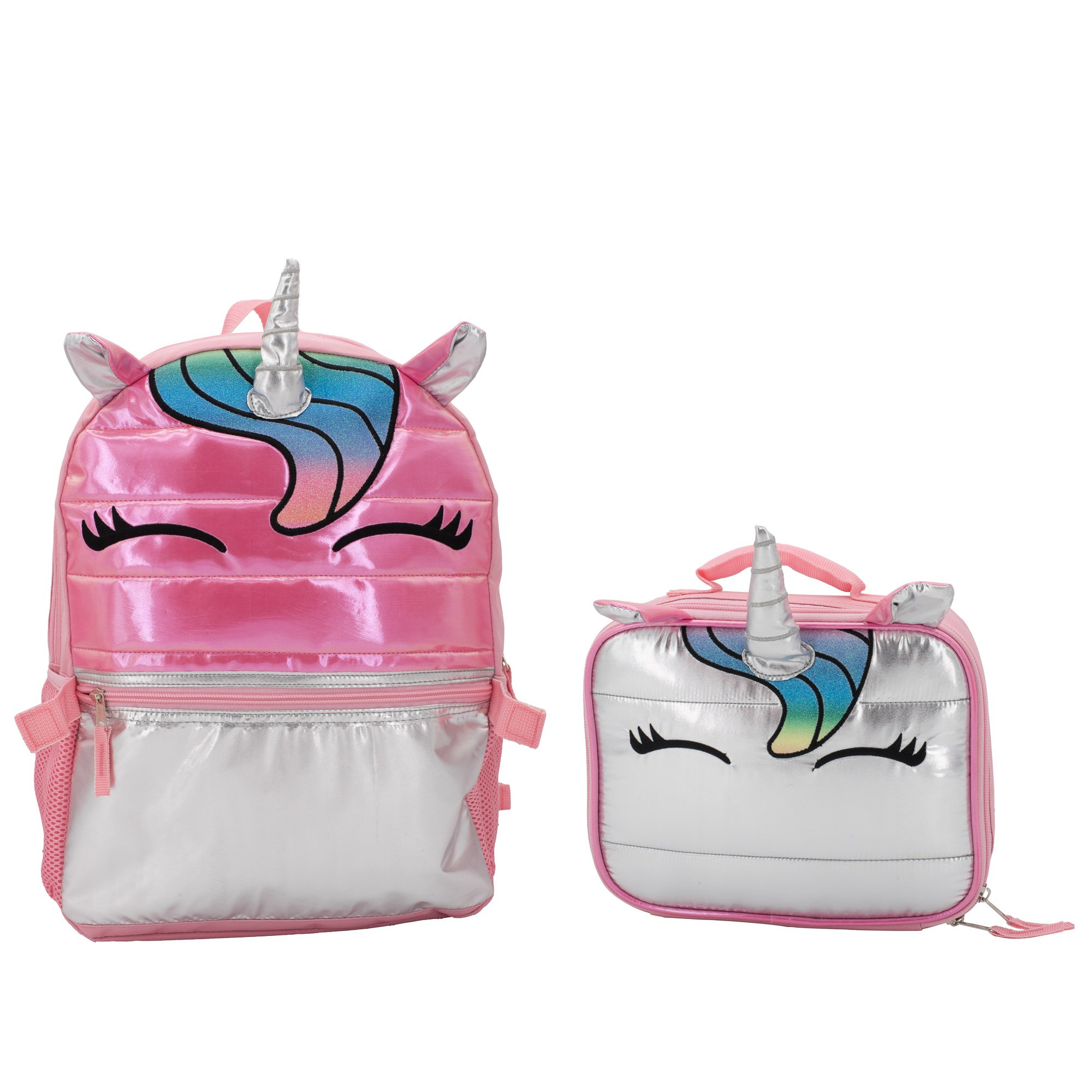 Accessory Innovations Metallic Magic 2-Piece Backpack Set, Pink | Walmart (US)