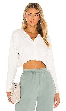 Lovers and Friends Keaton Cropped Top in White from Revolve.com | Revolve Clothing (Global)