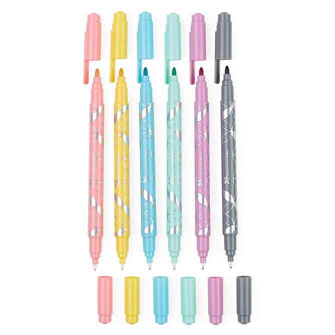 colorful dual-tip markers 6-pack | Erin Condren