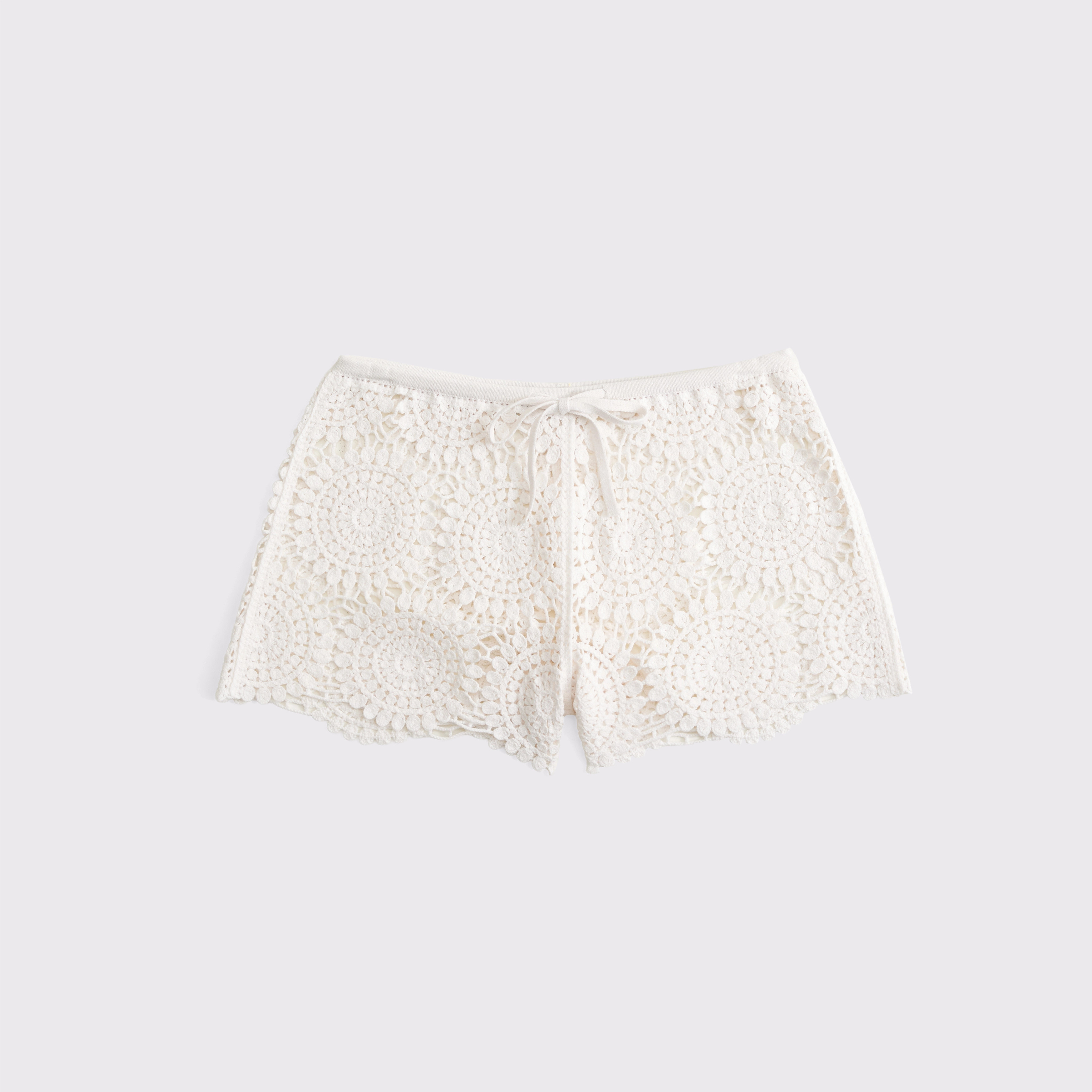 Crochet-Style Coverup Short | Abercrombie & Fitch (US)