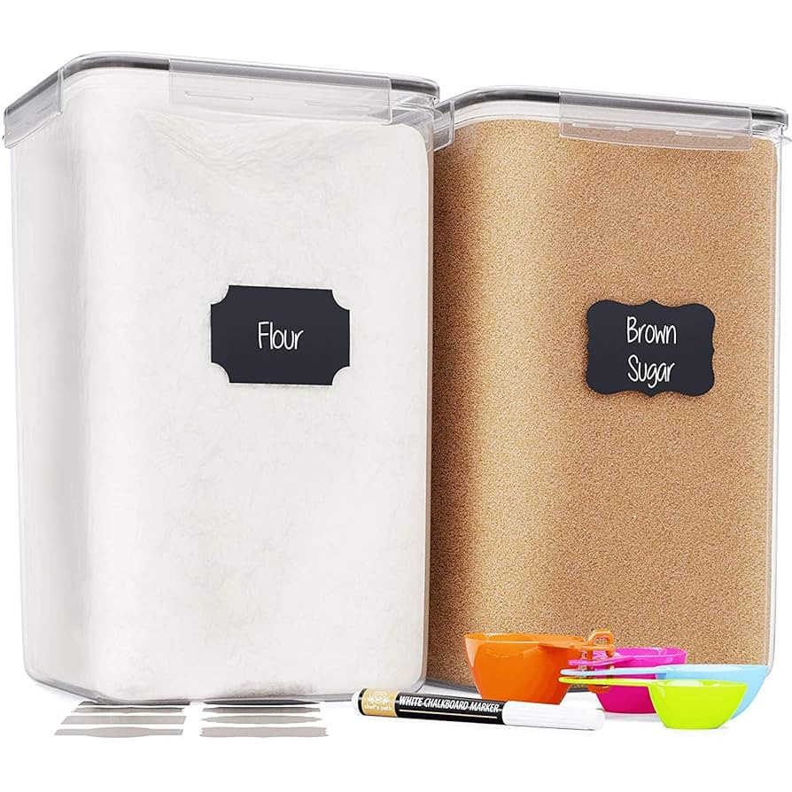 Chef's Path Extra Large Airtight Food Storage Containers with Lids, Pack of 2, 6.5L, 220Oz, Airti... | Amazon (US)