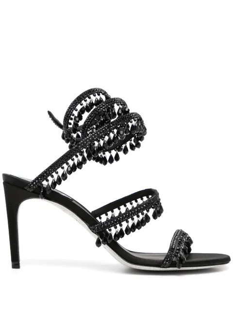 crystal-embellished wraparound sandals | Farfetch Global