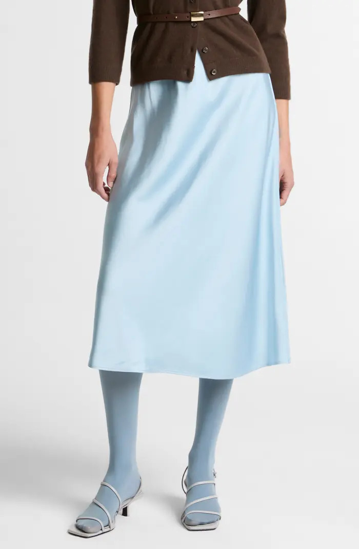 Pull-On Satin Slip Skirt | Nordstrom