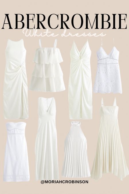 Abercrombie - white dresses🤍

Bride, bridal, wedding, bridal shower, white dress, affordable fashion, spring fashion, spring outfit, bachelorette party outfit

#LTKstyletip #LTKwedding #LTKfindsunder100