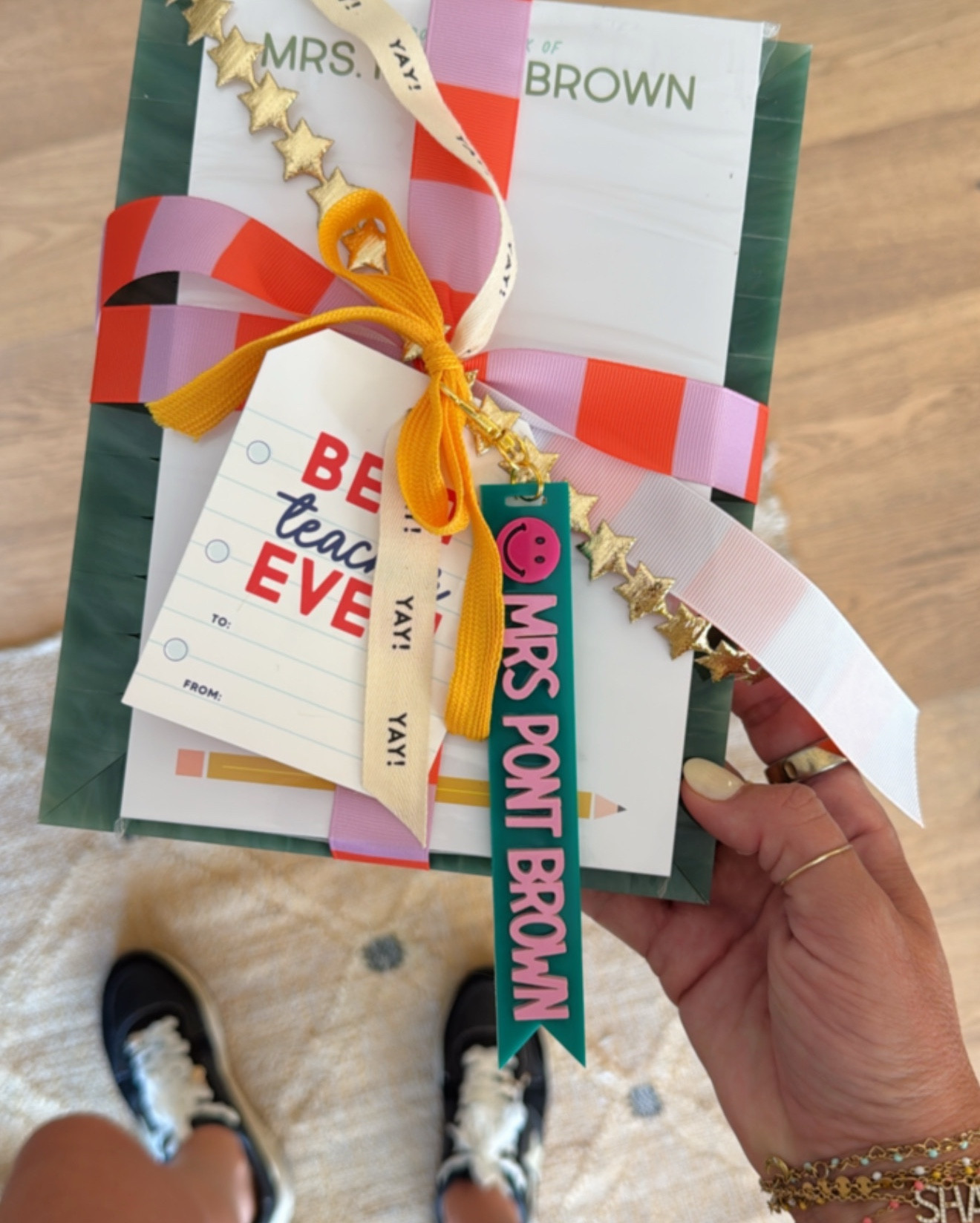 Personalized stationery, custom keychains, thoughtful frames & gift cards — all wrapped with the prettiest tags + ribbon. The ultimate teacher birthday gift idea. 🍎💌
#TeacherBirthdayGift #PersonalizedTeacherGift #LTKGiftGuide 

#LTKParties #LTKFamily
