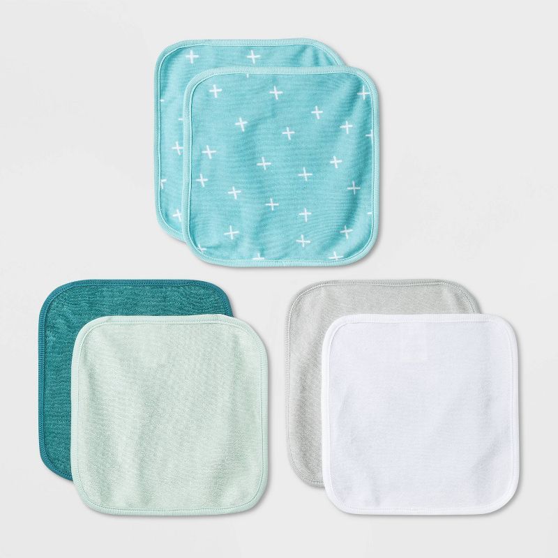 Baby Boys' 6pk Basic Washcloth Set - Cloud Island™ Turquoise | Target