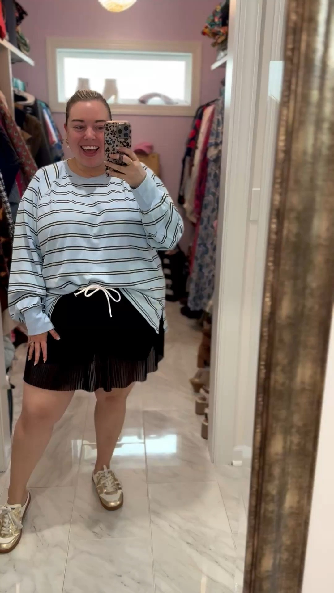 Happy Wednesday! 🩵 Styling some more new aerie pieces - I’m loving this cute skort. It will be perfect for my next Disney trip. And this lightweight long sleeve top is so comfy. I love the feel & all the different colors. I’m in an XXL in both  

#LTKSaleAlert #LTKPlusSize #LTKootd