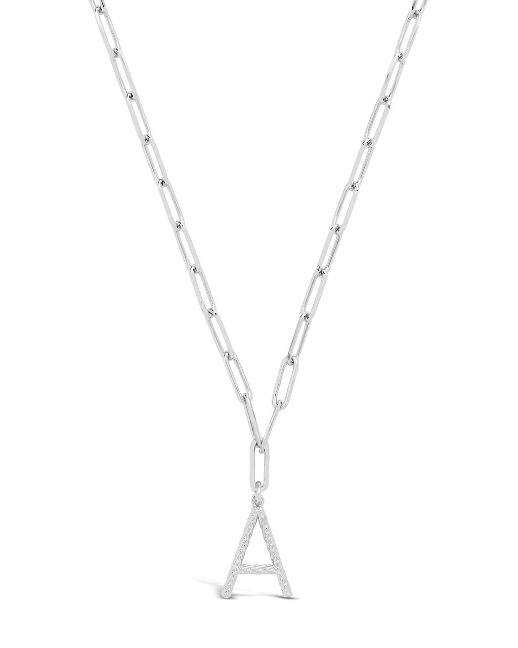 Personalized Braided Initial Pendant Necklace | Sterling Forever