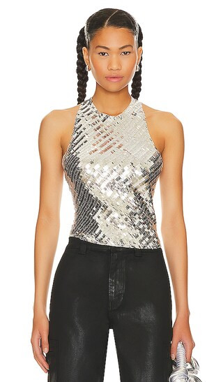 x Intimately FP Disco Fever Cami In Silver Combo | Revolve Clothing (Global)