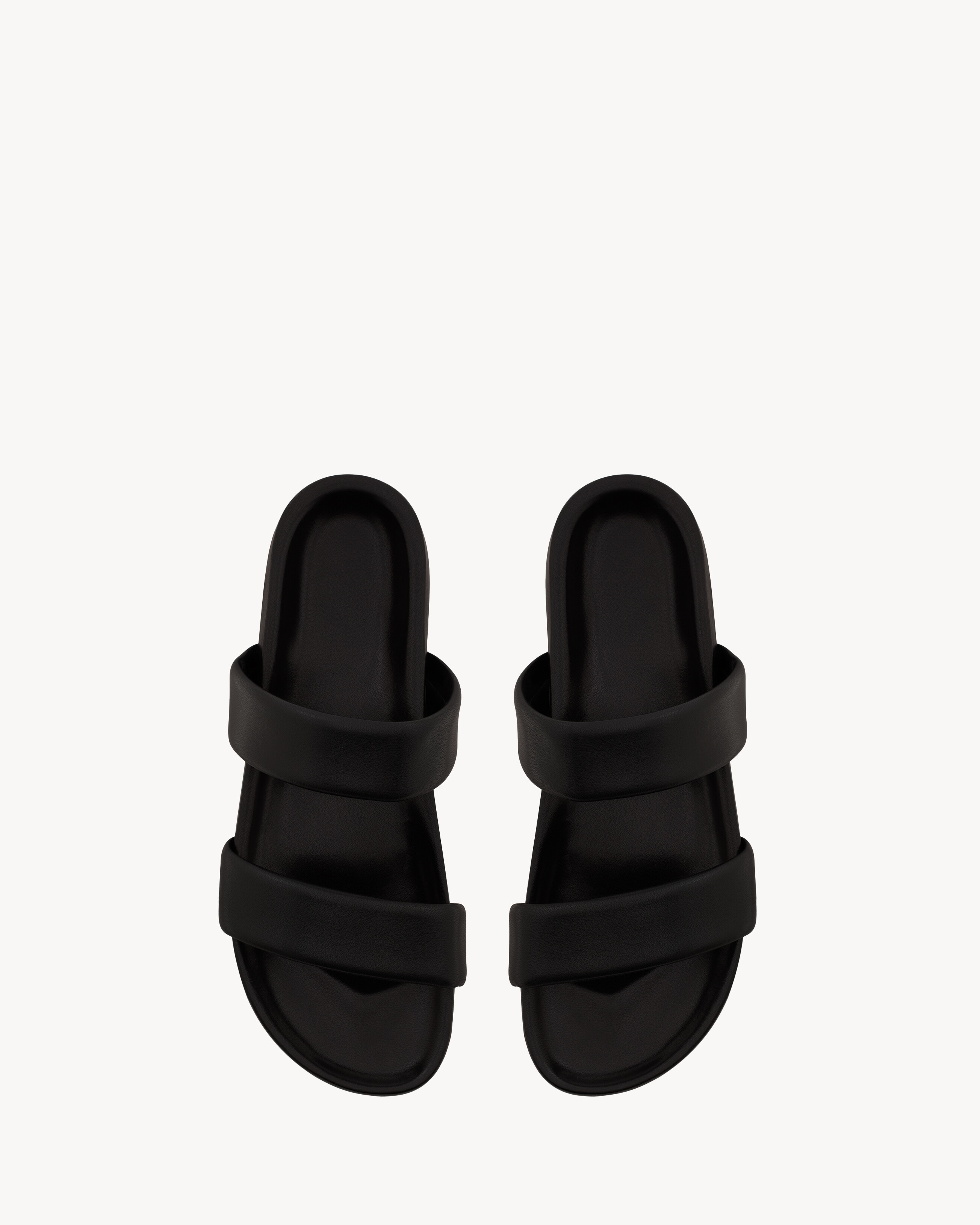 Nichols Slides In Smooth Leather Black 41.5 | Saint Laurent Inc. (Global)