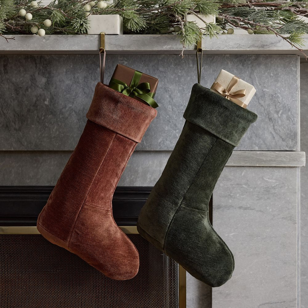 Patchwork Chenille Stockings | West Elm (US)