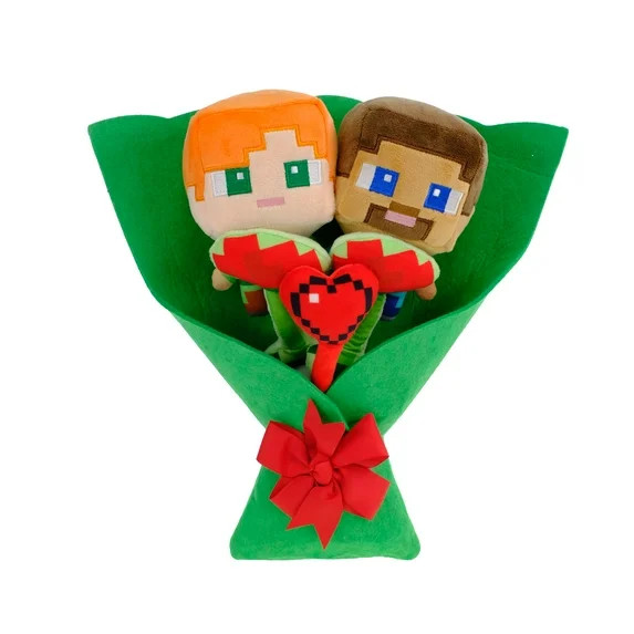 Medium Minecraft Plush Bouquet, 13", Valentine's Day by Ruz | Walmart (US)