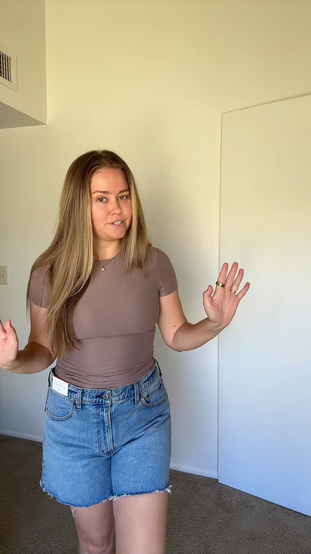 trying to find the perfect pair of mom shorts for the summer!! These are the Abercrombie dad high rise shorts! Shirt is a small bottoms are a 30, but going to get a 29!


#LTKFindsUnder100 #LTKStyleTip