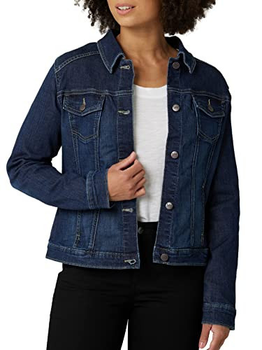 Riders by Lee Indigo Women's Denim Jacket, Drenched - Dark Blue, X-Large | Amazon (US)