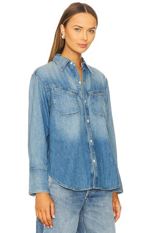 Solene Shirt in Loire | Revolve Clothing (Global)