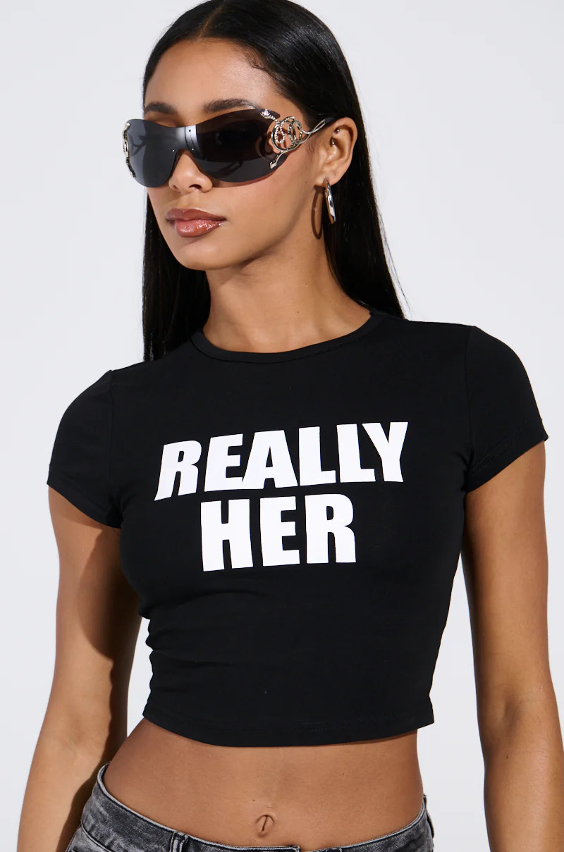 I'M REALLY HER BABY TEE | AKIRA