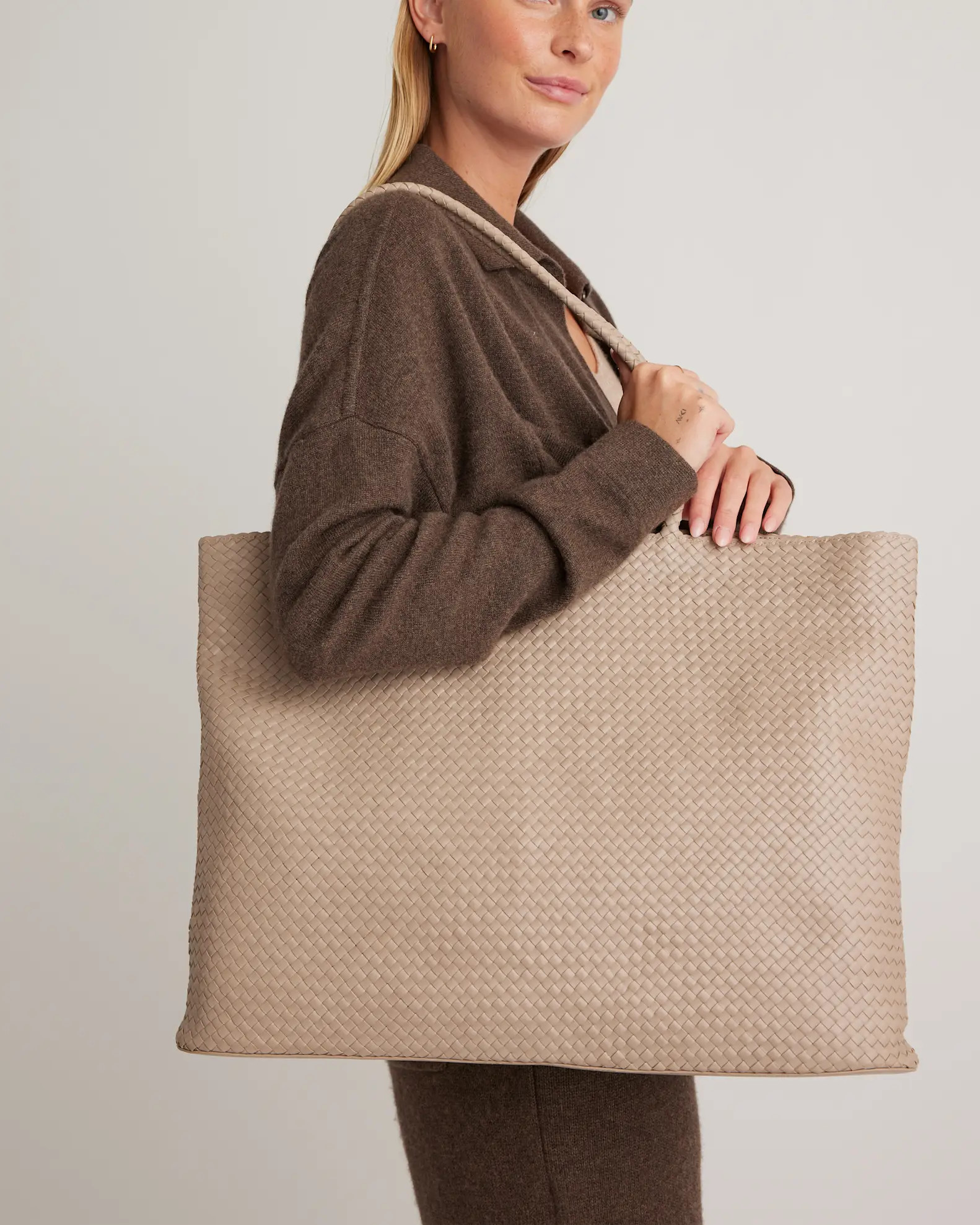 Italian Leather Handwoven Tote | Quince