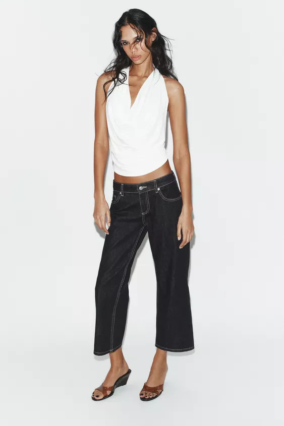 TOP STRETCH MIT SPITZE | Zara DE