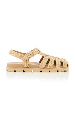 Woven Raffia Fisherman Sandals | Moda Operandi (Global)