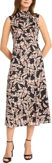Cowl Neck Satin Midi Dress | Nordstrom