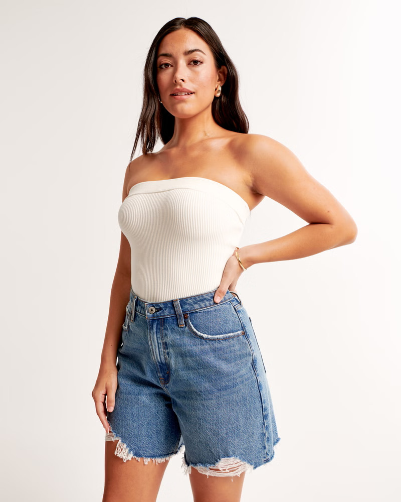 Curve Love High Rise Loose Short | Abercrombie & Fitch (US)
