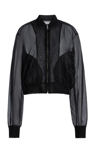 Micky Sheer Silk-Blend Bomber Jacket | Moda Operandi (Global)