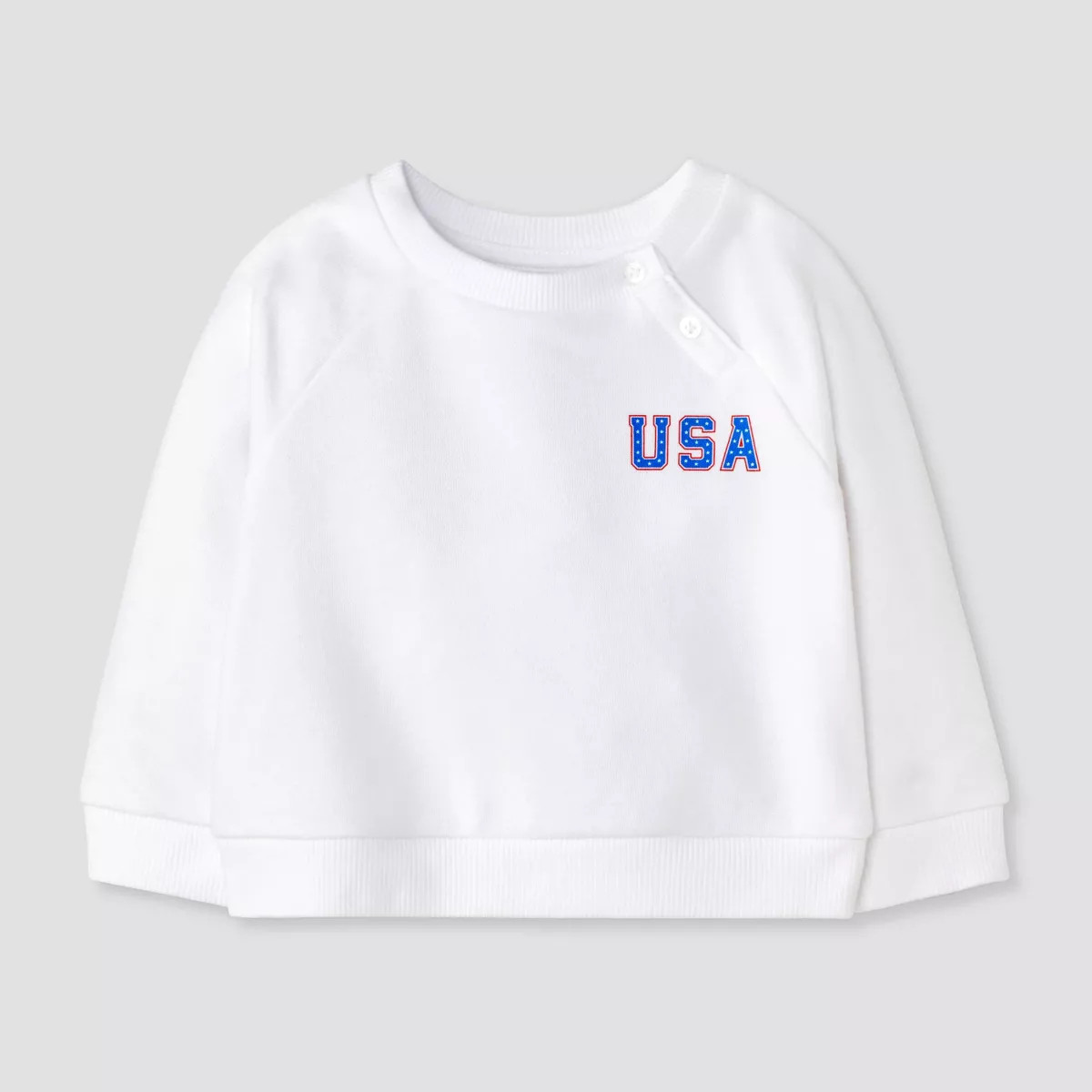 Baby USA Fleece Sweatshirt - Cat & Jack™ White | Target