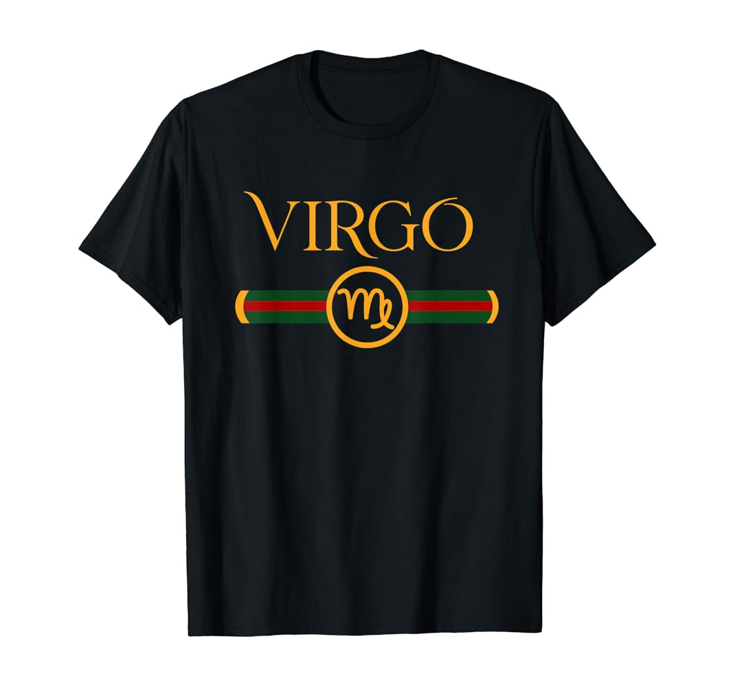 Virgo Zodiac Aug 23 Sept 22 Birthday Graphic Art Virgo Sign T-Shirt | Amazon (US)