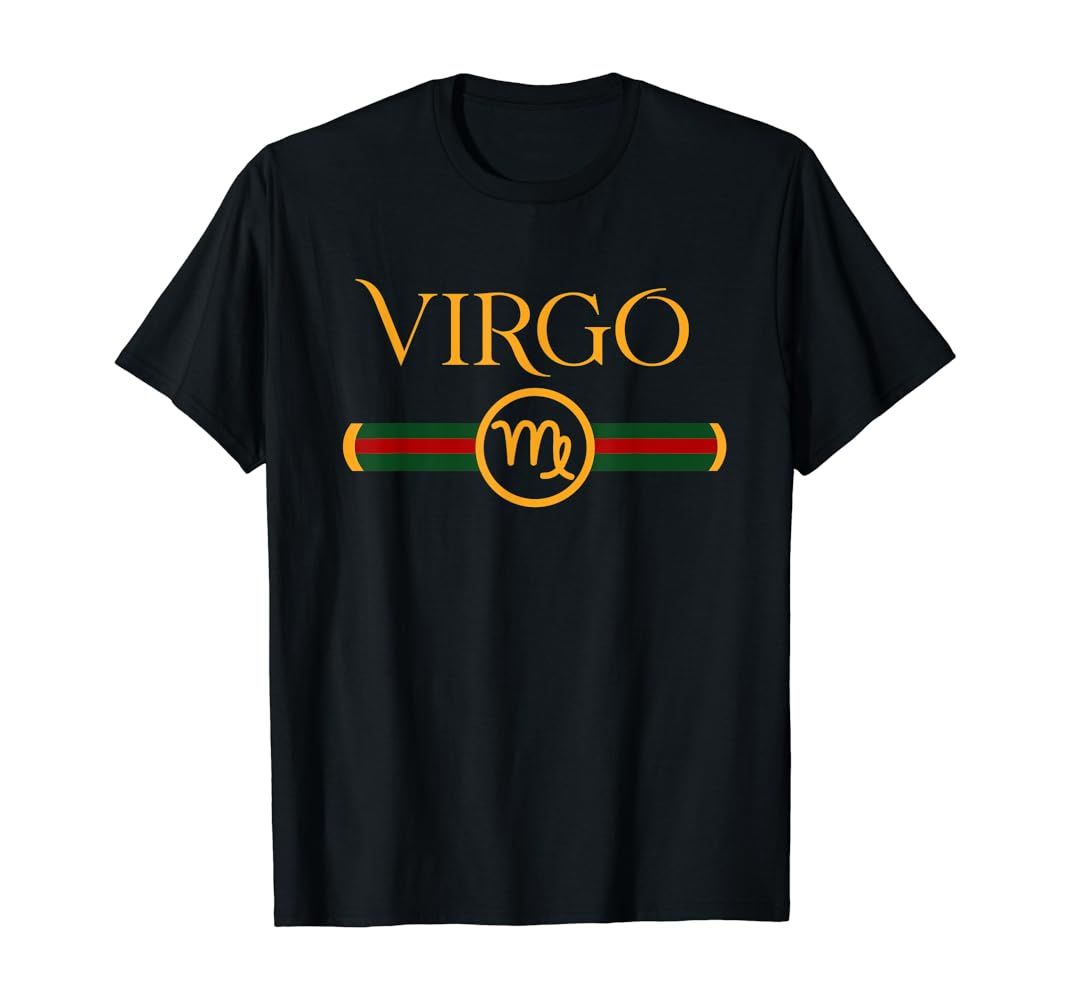 Virgo Zodiac Aug 23 Sept 22 Birthday Graphic Art Virgo Sign T-Shirt | Amazon (US)