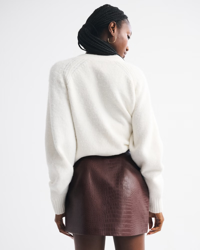 The A&F Scarlett Vegan Leather Mini Skort | Abercrombie & Fitch (US)