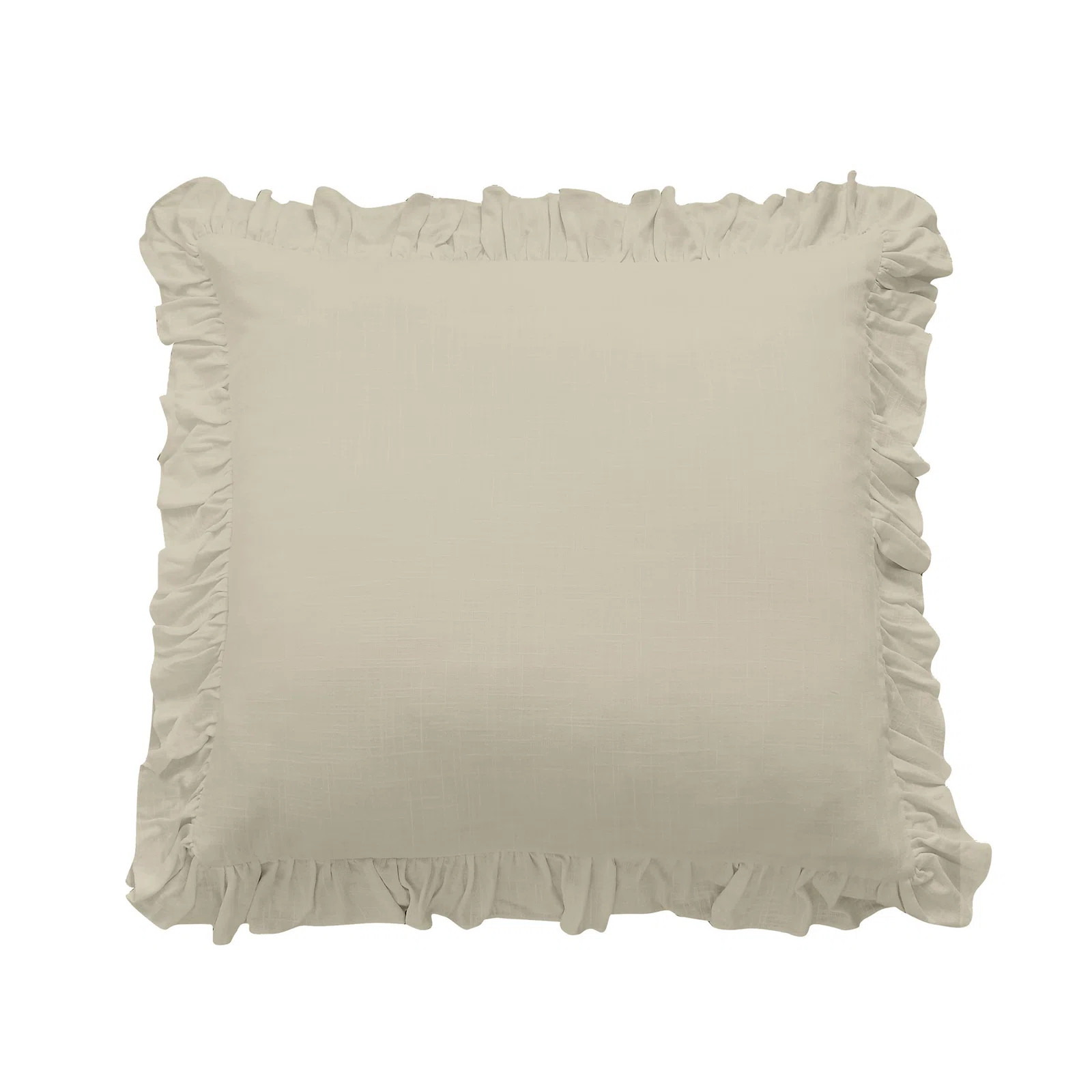 Lily Washed Linen Ruffled Classic Chic Romantic Farmhouse Pillow Sham | Wayfair North America