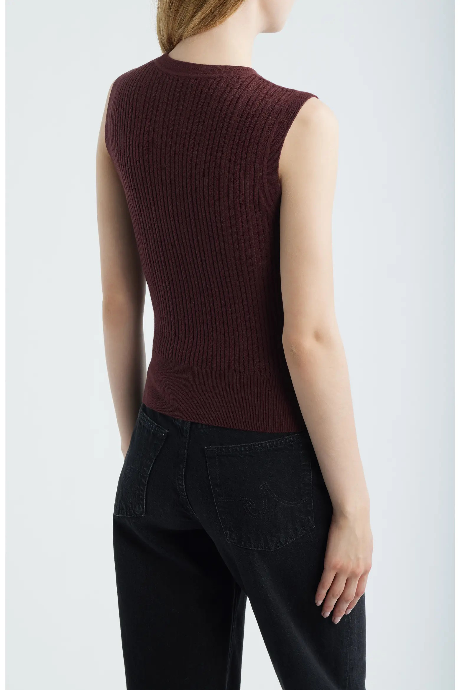 Meara Sleeveless Organic Cotton & Silk Blend Knit Top (Women) | Nordstrom | Nordstrom