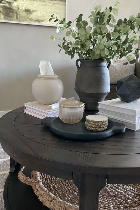 Coffee table decor. Living room decor. Home decor. Target finds. Small vase. Coffee table books. Faux greenery  

#LTKstyletip #LTKFind #LTKhome