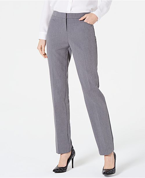 Alfani Petite Modern Straight-Leg Pants, Created for Macy's & Reviews - Pants & Capris - Petites ... | Macys (US)