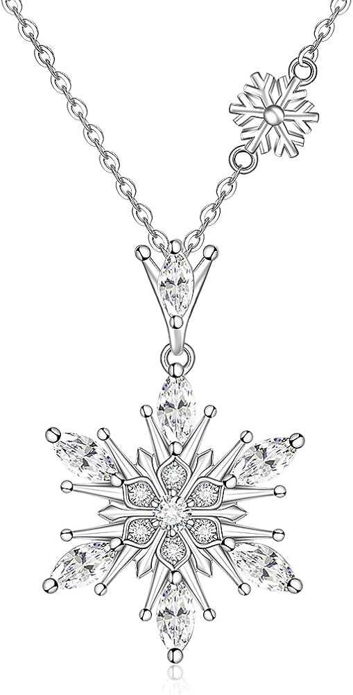 LOVGIFSET Snowflake Christmas Tree Axolotl Flamingo Bee Necklace for Women Sterling Silver Animal... | Amazon (US)